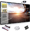 Mdbebbron 150 inch Projection Screen 16:9 Foldable Anti-Crease Portable Projector Movies Screen for