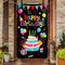 Tatuo Colorful Happy Birthday Banner Door Cover, Photography Party Supplies for Home Outdoor