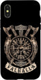 iPhone X/XS Case with Viking Vegvisir Valhalla Norse Mythology Design