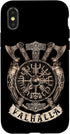 iPhone X/XS Case with Viking Vegvisir Valhalla Norse Mythology Design