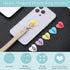12 Pcs Heart Shaped Cell Phone Finger Ring Holder, Adhesive Metal Phone Grip, Charm Loop Stand for DIY Phone Case and