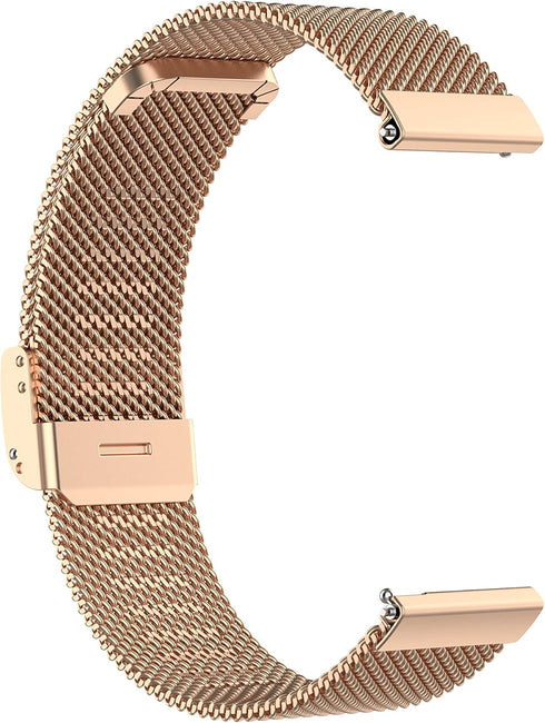 Adjustable Band Compatible with Lyaarka Watch, Metal Mesh Stainless Steel Wristbands Replacement Bands for Smartwatch