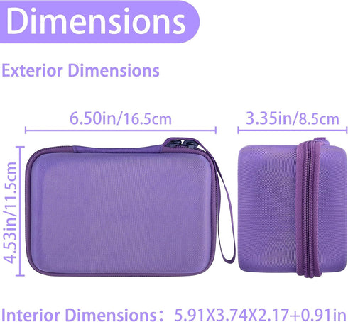 Aenllosi Hard Camera Case for Dylanto/Meetrye/Anchioo Kids Camera Instant Print, Purple, Includes 6PCS Print Paper