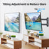 MOUNTUP TV Wall Mount, Single Stud Swivel Tilt Full Motion for Most 26-55 Inch Flat Screen/Curved TVs, Universal