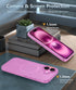 FNTCASE 16 for iPhone Phone Case: Magnetic Matte Textured Shockproof Military Grade Drop Protection Cell Phone Cover |