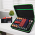 9V 7 Pack 111 Battery Organizer Storage Case with Tester for AA AAA C D Battery Holder Batteries Variety Batteries Mesh