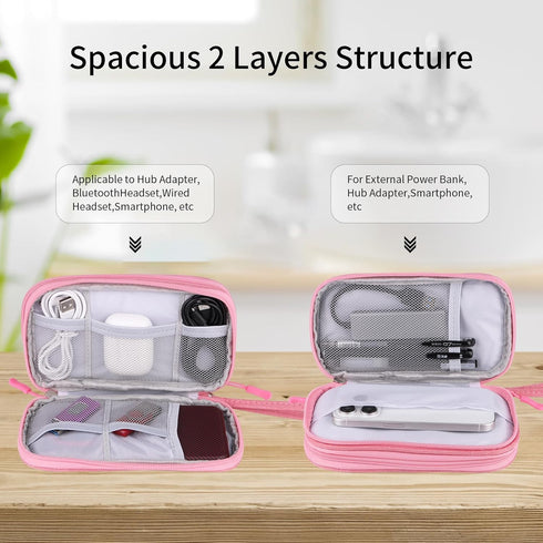 Travel Cable Organizer, Electronics Accessories Organizer Bag for Charger, Phone, Memory Card, Universal Electronic