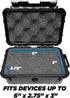 CASEMATIX 8" Waterproof Small Hard Case with Customizable Foam for Portable Electronics, Tools, and Accessories
