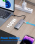 TOTU 100w 4K 3.0, USB C Hub, PD USB C Docking Station, Display HDMI Docking Station (USB A SD/TF Slot) Type C Hub