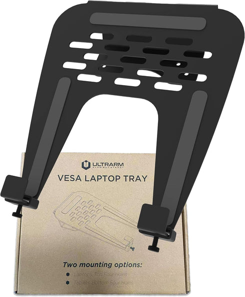 ULTRARM Laptop Tray Steel Notebook Holder for Monitor Arm Desk Mount Stand Fits