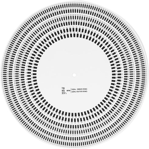 Record Player Mat: Turntable Strobe Disc for Rotational Speed Detection and Calibration
