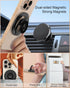 17e 17 Phone Ring Holder Grip with Dual-Side Magnets, Universal Magnetic Kickstand Stand, Wireless Charging Friendly