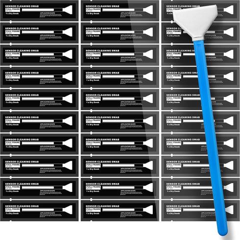 Sensor Cleaning Swabs (30 Pack of 24mm) for DDR24 DSLR or SLR Full Frame Sensor (HCS-24-30)