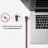 3Ft Male to Male Audio Cable, 90 TRRS 3.5mm 4 Pole, Nylon Braided Aux Cord for Headphones, PS4, Phone, PC & More.