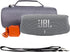 Khanka Carrying Case for JBL Charge 4/5 - Waterproof Portable Bluetooth Speaker Case with Extra Room for Charger (Gray)