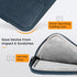 MoKo 9-11 Inch Tablet Sleeve Bag, Waterproof Polyester Bag with Double Pockets, Fits iPad Air 5/4, Indigo