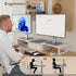 2 27 Inches, LANDVOI Heavy Duty Dual Monitor Stand, Holds Screens Up to Adjustable Length and Angle Monitor Riser, Desk
