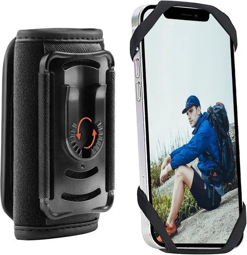 Detachable Phone Holder for Backpack Strap, Mount for Smartphones, Backpack Strap Phone Holder