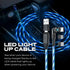 STATIK GloBright 360 Pro Magnetic Charging Cable 2nd Gen, Light Up USB C Charging Cable, 6FT/2M