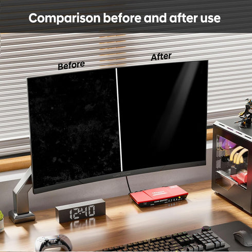 Screen Cleaner Spray – Large Bottle, Computer Screen Cleaner Kit with Microfiber Cloth for LCD, LED, OLED TV,