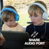 Skullcandy Grom Over-Ear Wired Headphones - Volume-Limiting for Kids, Surf Blue