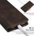 Motorola Moto G Stylus 5G (2024) Dark Brown PU Leather Flip Case: Protective Wallet, Stand Function, Card Slot,