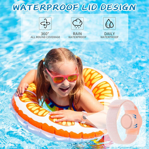 Waterproof Air Tag Bracelet for Kids, 2 Pack Soft Nylon Hidden Wristband, Lightweight GPS Tracker Holder