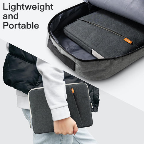 JETech Waterproof Shockproof Laptop Sleeve for 15-Inch Notebook, Compatible with MacBook Air/Pro, Accessory Pocket Bag