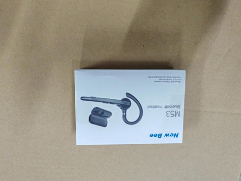 New bee Bluetooth Headset - Wireless Earpiece with 500mah Charging Case, 60H Playtime, V5.1 Dual Mic