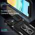 DEERLAMN iPhone 11 Case - Black, Military Grade Shockproof, Slide Camera Cover, Screen Protector (2 Packs), Rotated