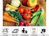 KeyWork 10x7ft Fresh Vegetable Backdrop Farm Produce Photography Background for Farm Themed Wedding Bridal Shower Party