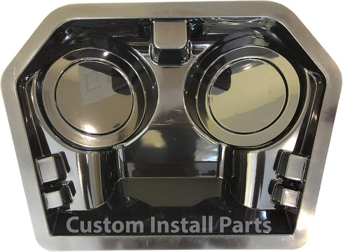 Speaker and Stereo Overhead Console Housing, Compatible with Golf Cart, UTV, Polaris RZR, Marine (Empty Console)