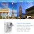 TESSAN Type E F Plug Adapter, Germany France Power Adapter with 3 USB Ports and 4 AC Outlets for US to Europe Travel