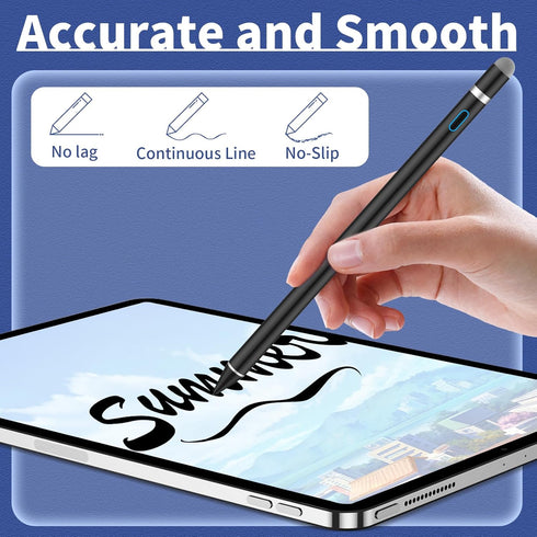 OOCLCURFUL Stylus Digital Pen for Touch Screens, Active Pencil Fine Point Compatible with iPhone iPad and Other Tablets