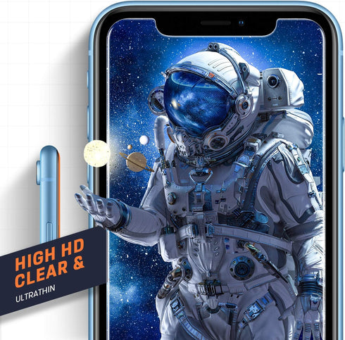 Mkeke 3-Pack Clear Tempered Glass Screen Protector for Apple iPhone 11 & XR - Durable Protection!