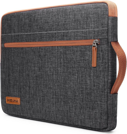 KIZUNA 10 Inch Water-Resistant Laptop Tablet Sleeve Case, Hand Bag for 9.7"-11" iPad Pro, 10.2" iPad, Brown