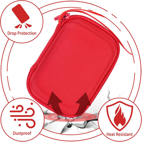 Aenllosi Hard Travel Case for Kodak PIXPRO WPZ2 Waterproof Digital Camera, Protective Case (Red, Case Only)