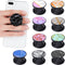 Honoson 9 Pieces Cell Phone Grip Holder, Colorful Self-Adhesive Collapsible Finger Ring for Smartphone and Tablets