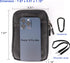 KIWIFOTOS Travel Cell Phone Pouch, Dual Phone Holster Crossbody Bag with Shoulder Strap for iPhone 15/14 Pro Max