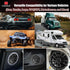 H YANKA ES-65 6.5 Door Speakers, 500 Watts Full-Range Stereo, 2-Way Coaxial Speakers, Installation Kit for Cars