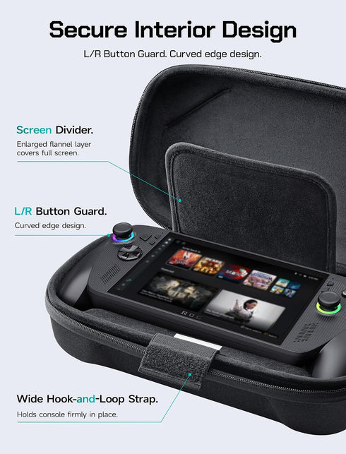 (2025) -BG0136 JSAUX Carrying Case for ROG Xbox Ally / ROG Xbox Ally X Double-Decker, Protective Hard Shell, Dual Layer