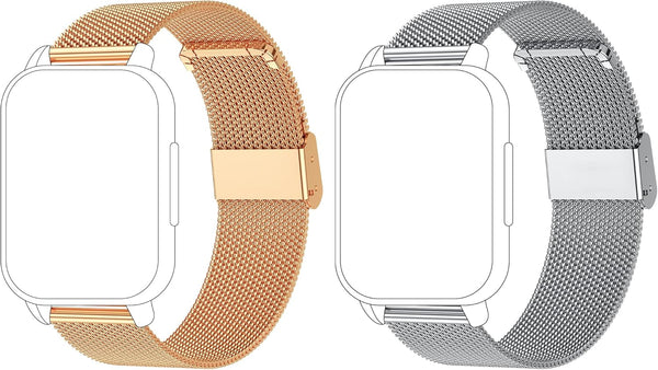 Popglory 22mm Adjustable Smart Watch Bands for P66 Smart Watches, Quick Release Straps for Men and Women