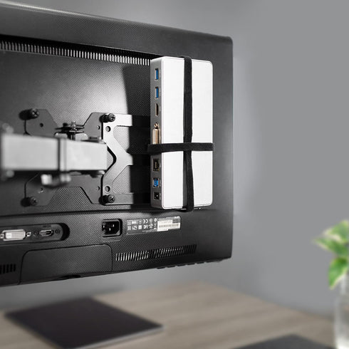 VIVO Universal Docking Station Mount for Workstation, Under Desk Installation, Fits Docking Stations up to 10"