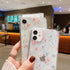 Compatible with iPhone XR, Cute Clear Sparkly Bling Star Flowers Pattern Soft Slim Fit Protective Cover, 6.1"