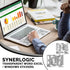 SYNERLOGIC Windows + Word/Excel Quick Reference Guide Keyboard Shortcut Stickers, No-Residue Vinyl (Clear/Small/Combo)