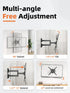 EZISE 26-55 Inch 400x400mm 86lbs Full-Motion TV Wall Mount for Most TVs, Articulating TV Mount with Swivel & Tilt