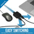 SABRENT USB 2.0 Sharing Switch for Multiple Computers and Peripherals, LED Device Indicators (USB-SW20)