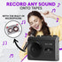 KLIM K9 Cassette Cassette Tape Player Portable Player & Tape Recorder with Built-in Speaker & Microphone, Headphone
