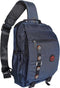 Large Sling Bag Laptop Backpack Cross Body Messenger Bag Shoulder Travel Rucksack