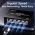 biaze 4-Port 1 4, Cat6 RJ45 (1000Mbps) Ethernet Splitter, Gigabit LAN Network Hub Adapter to Plug & Play Internet Cable